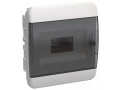TEKFOR Корпус пластиковый ЩРВ-П-8 IP41 черная прозрачная дверь IEK