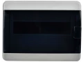 TEKFOR Корпус пластиковый КМПн-12 IP65 черная прозрачная дверь IEK