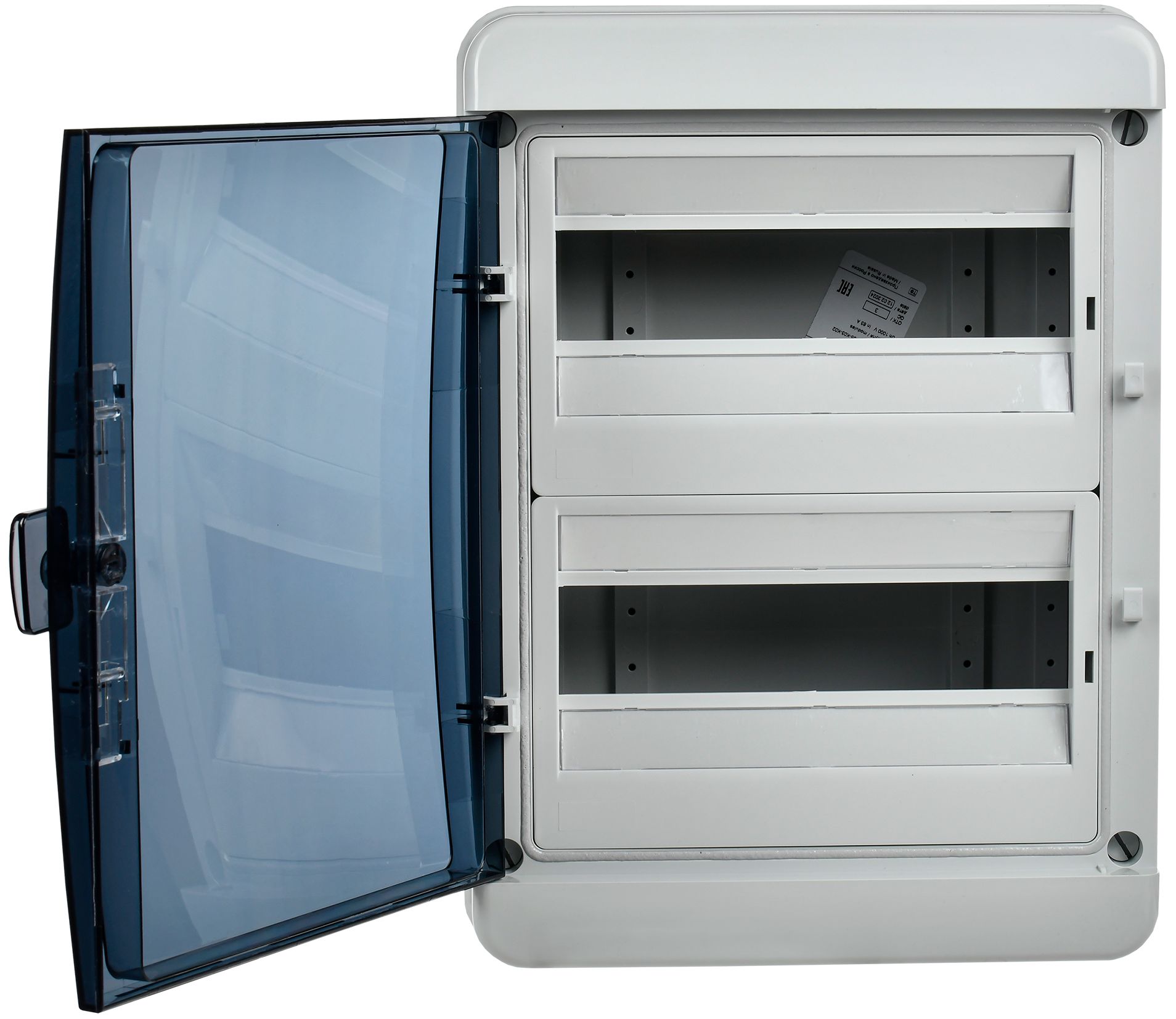 TEKFOR Корпус пластиковый КМПн-24 IP65 черная прозрачная дверь ИЭК