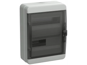 TEKFOR Корпус пластиковый КМПн-24 IP65 черная прозрачная дверь ИЭК