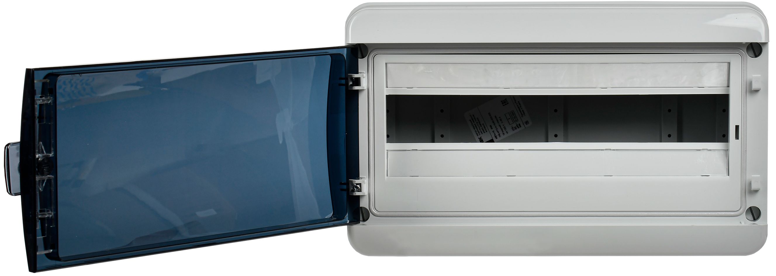 TEKFOR Корпус пластиковый КМПн-18 IP65 черная прозрачная дверь ИЭК