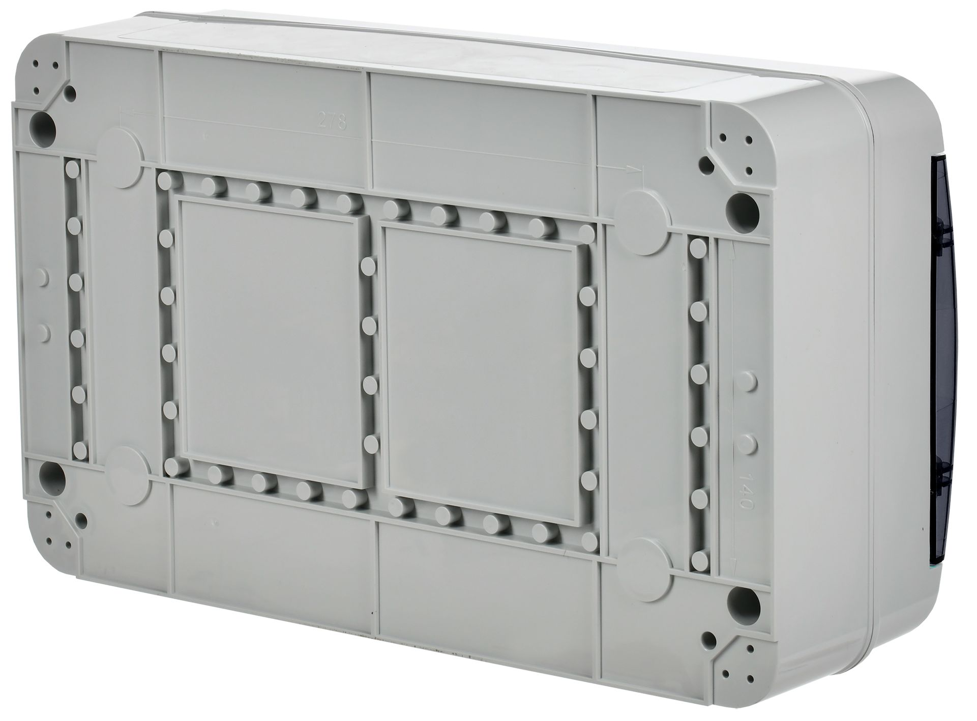 TEKFOR Корпус пластиковый КМПн-18 IP65 черная прозрачная дверь ИЭК