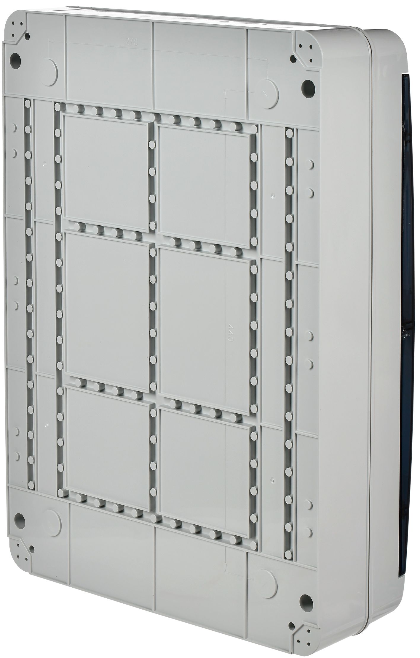 TEKFOR Корпус пластиковый КМПн-54 IP65 черная прозрачная дверь ИЭК