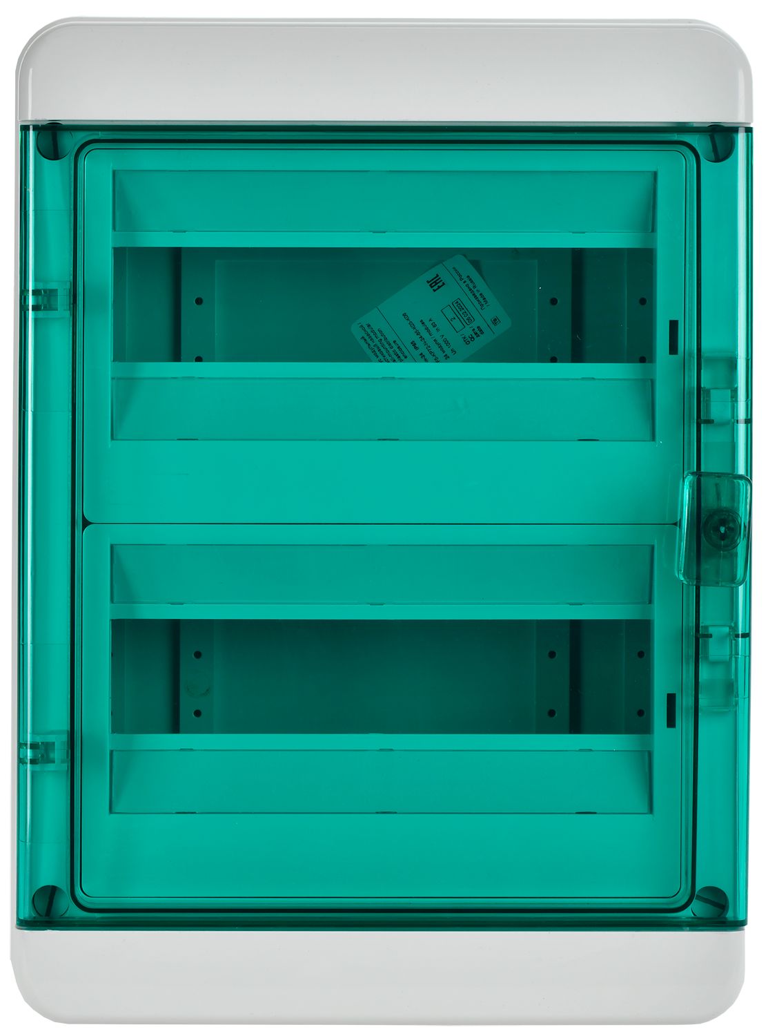 TEKFOR Корпус пластиковый КМПн-24 IP65 зеленая прозрачная дверь ИЭК