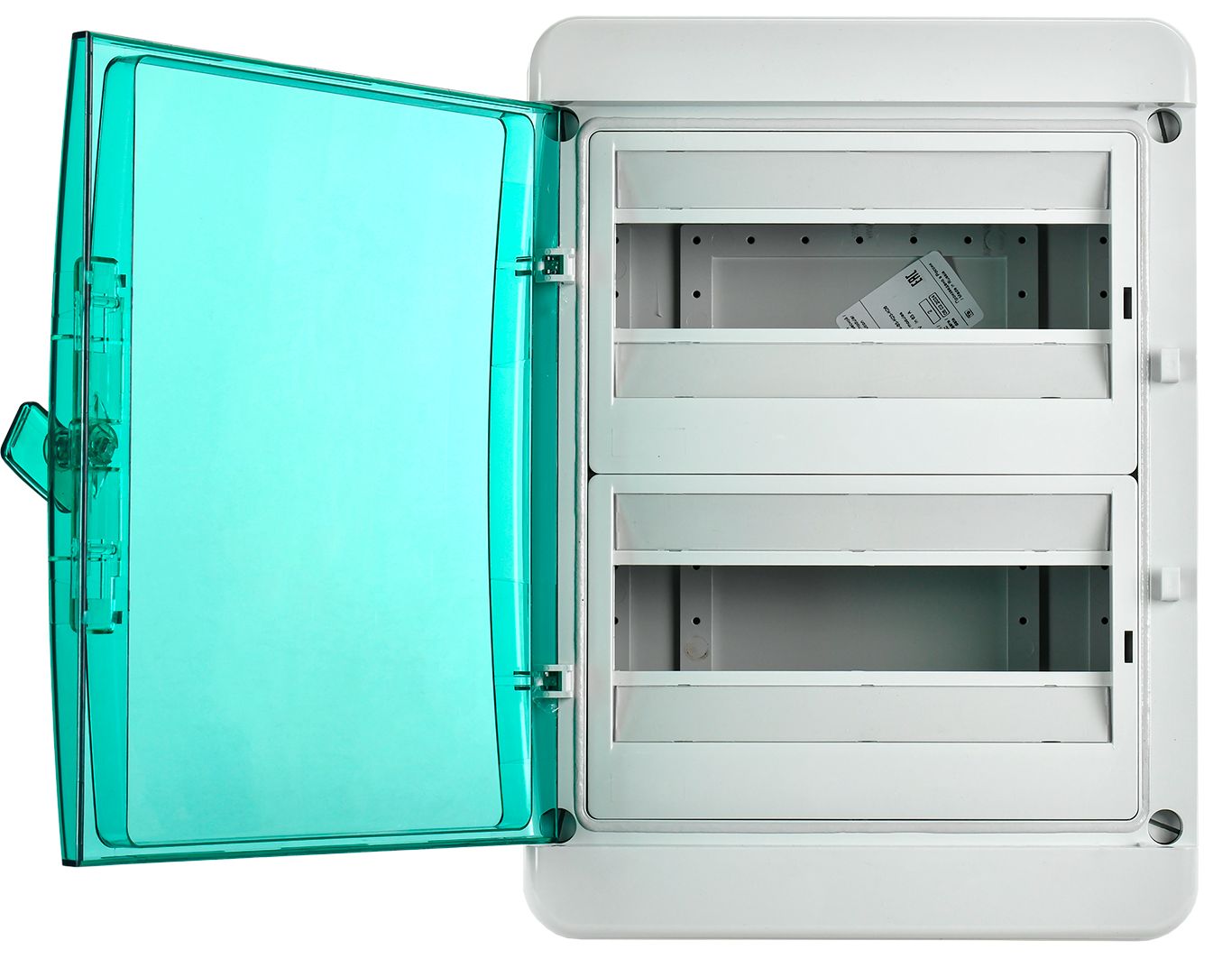 TEKFOR Корпус пластиковый КМПн-24 IP65 зеленая прозрачная дверь ИЭК