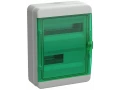 TEKFOR Корпус пластиковый КМПн-24 IP65 зеленая прозрачная дверь ИЭК