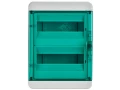 TEKFOR Корпус пластиковый КМПн-24 IP65 зеленая прозрачная дверь ИЭК