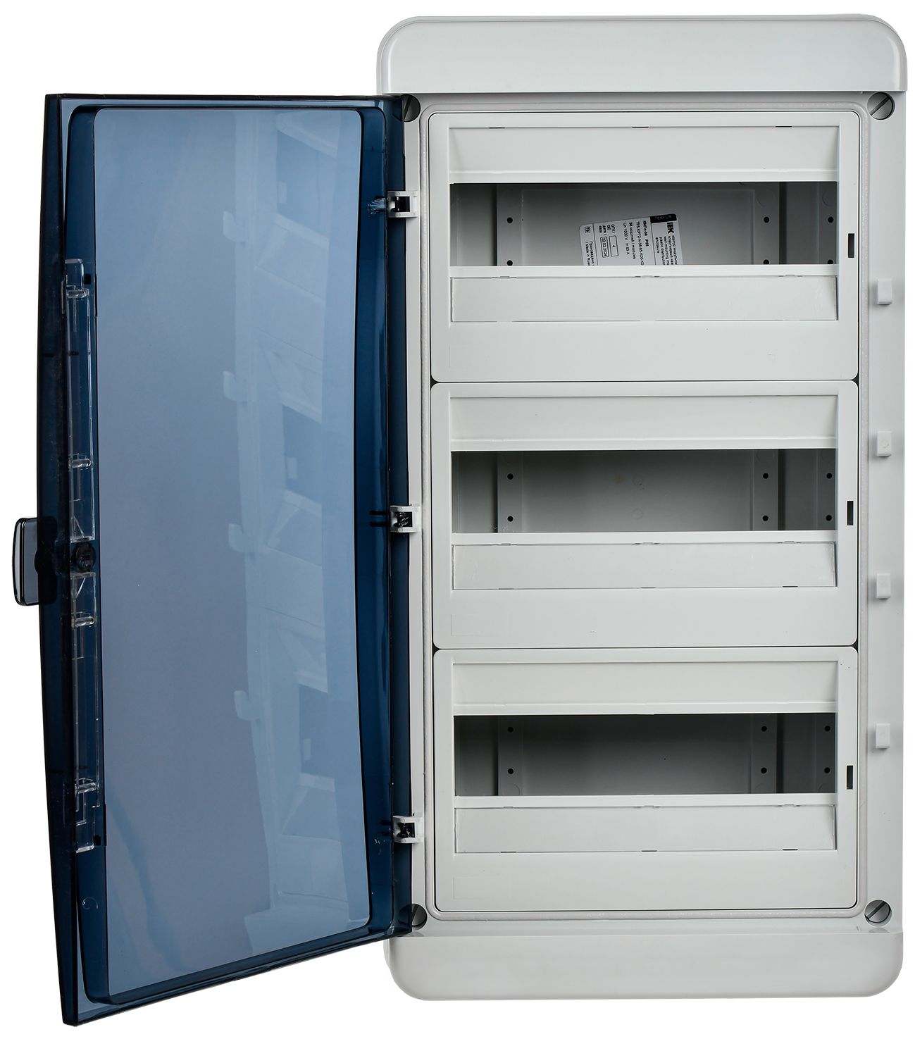 TEKFOR Корпус пластиковый КМПн-36 IP65 черная прозрачная дверь ИЭК