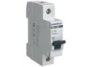 Автоматический выключатель ВА47-29М 1P 10А 4,5кА C GENERICA ИЭК