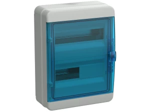 TEKFOR Корпус пластиковый КМПн-24 IP65 синяя прозрачная дверь IEK