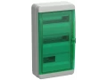 TEKFOR Корпус пластиковый КМПн-36 IP65 зеленая прозрачная дверь IEK