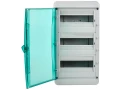 TEKFOR Корпус пластиковый КМПн-36 IP65 зеленая прозрачная дверь IEK