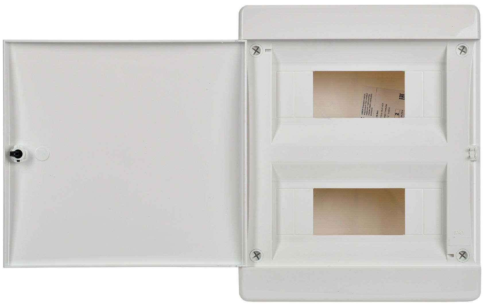 UNION Compact Корпус пластиковый ЩРН-П-18 IP41 белая дверь IEK