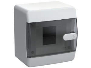 UNION Compact Корпус пластиковый ЩРН-П-4 IP41 черная прозрачная дверь IEK