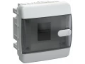 UNION Compact Корпус пластиковый ЩРВ-П-4 IP41 черная прозрачная дверь IEK