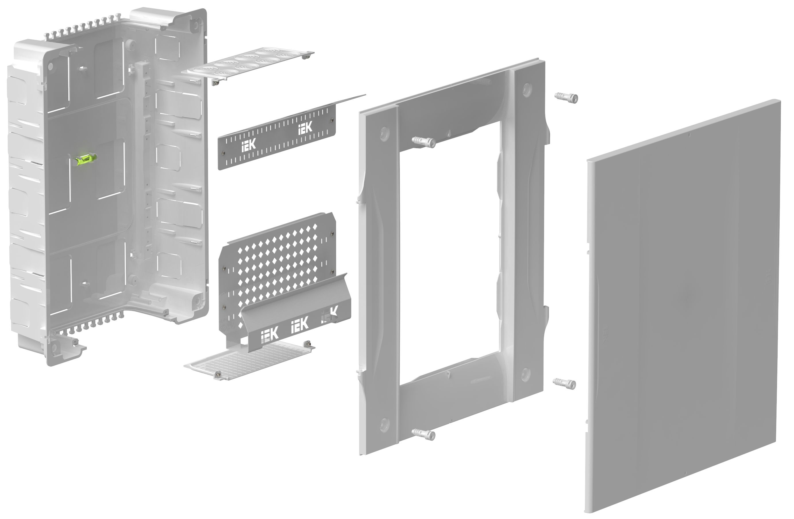 KREPTA Корпус пластиковый мультимедиа встраиваемый 470х410мм IEK