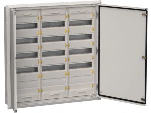 TITAN 5 Корпус металлический ЩРв-180 (3х60) 880х885х130мм IP31 серый (две двери) IEK