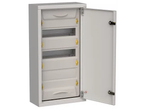 TITAN 5 Корпус металлический ЩРн-36 (1*36) 585*310*140мм IP31 серый (одна дверь) ИЭК