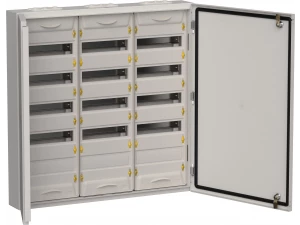 TITAN 5 Корпус металлический ЩРн-180 (3х60) 835х830х140мм IP54 серый (две двери) IEK