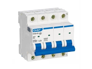 Автоматический выключатель NXB-63 4P 25A 6кА х-ка C (CHINT) 814250