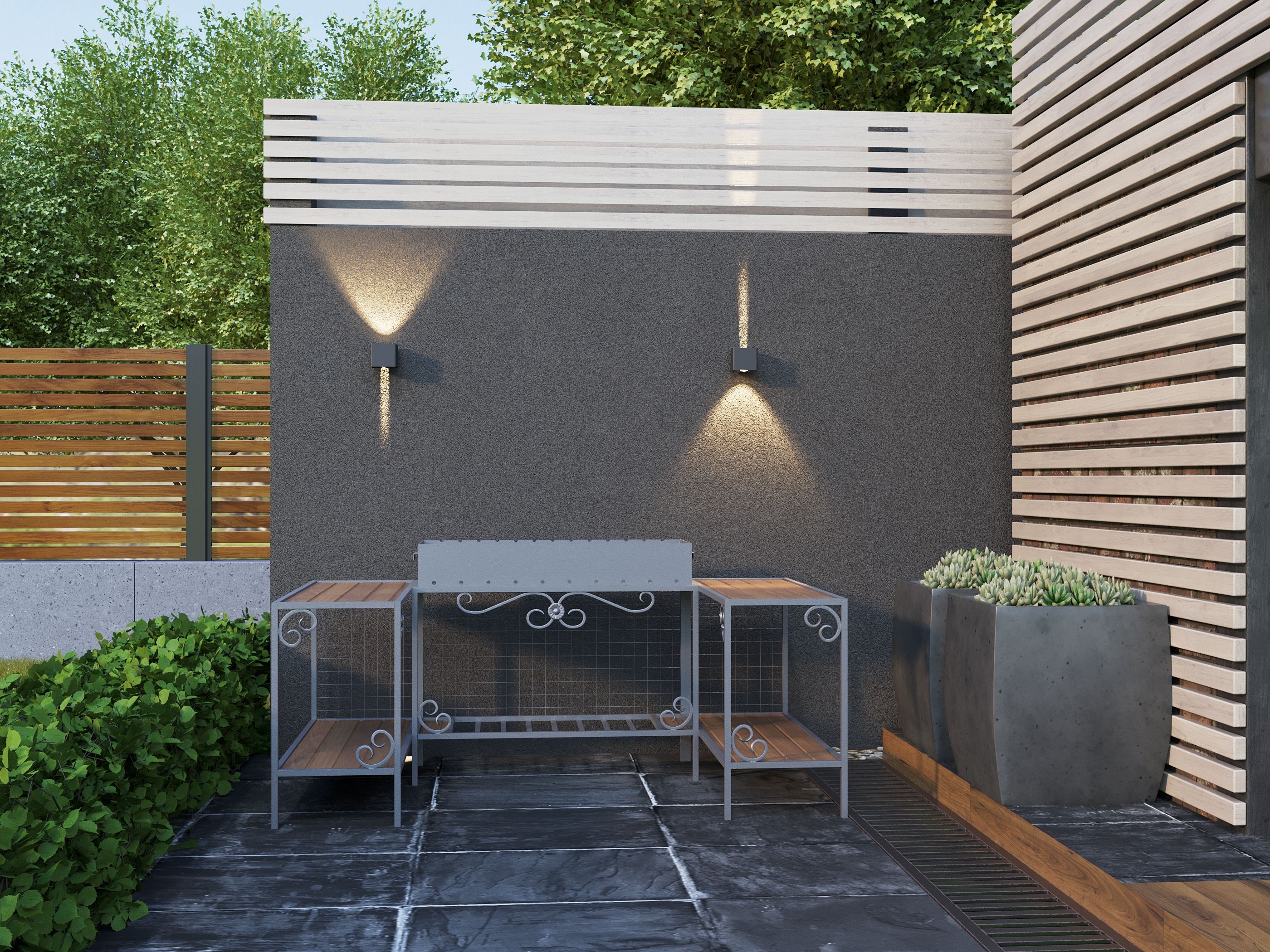 Светильник уличный светодиодный 5111 настенный 6Вт 4000К IP65 серый IEK