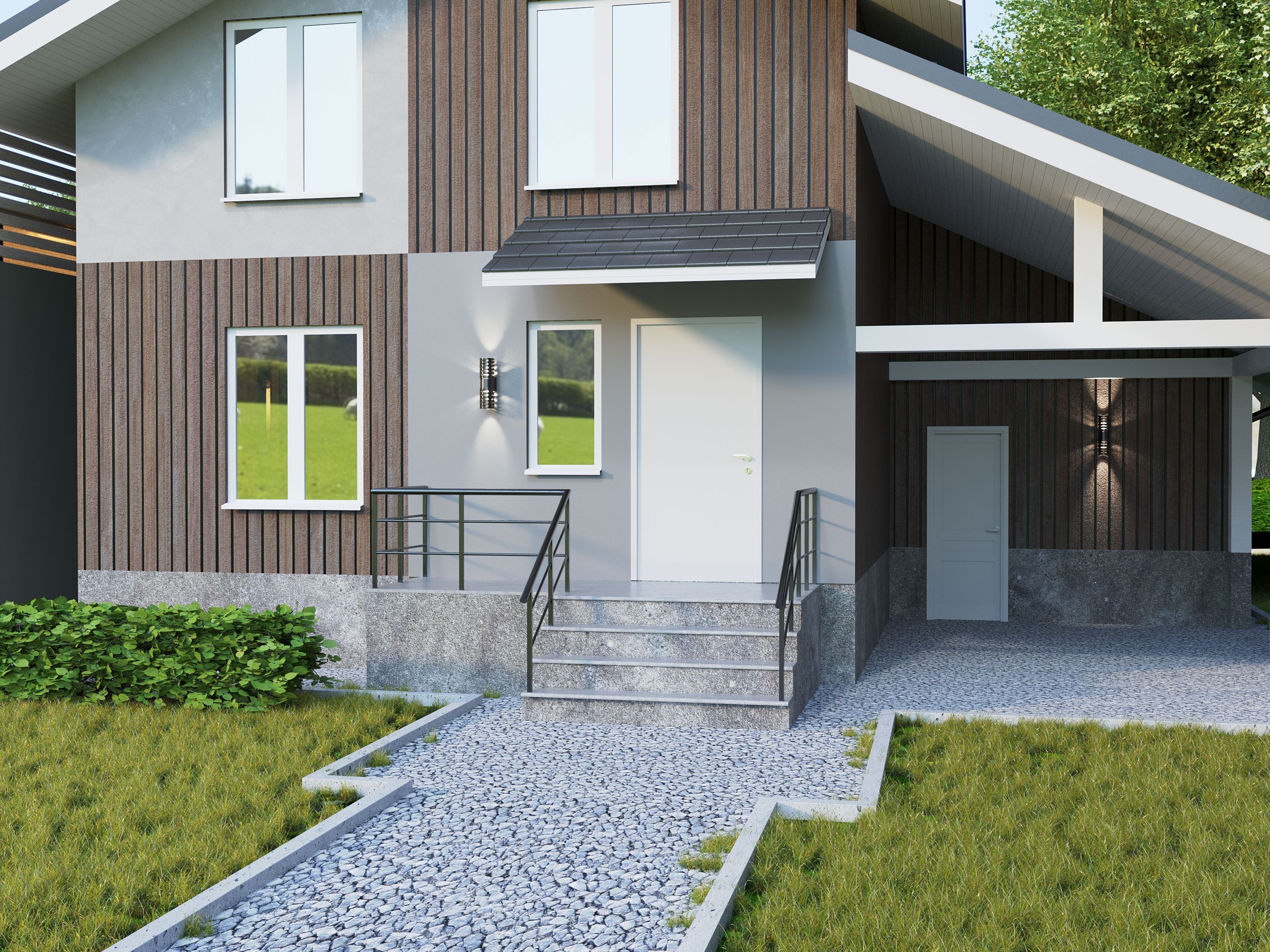 Светильник уличный светодиодный 5102 настенный 10Вт 4000К IP54 серый IEK