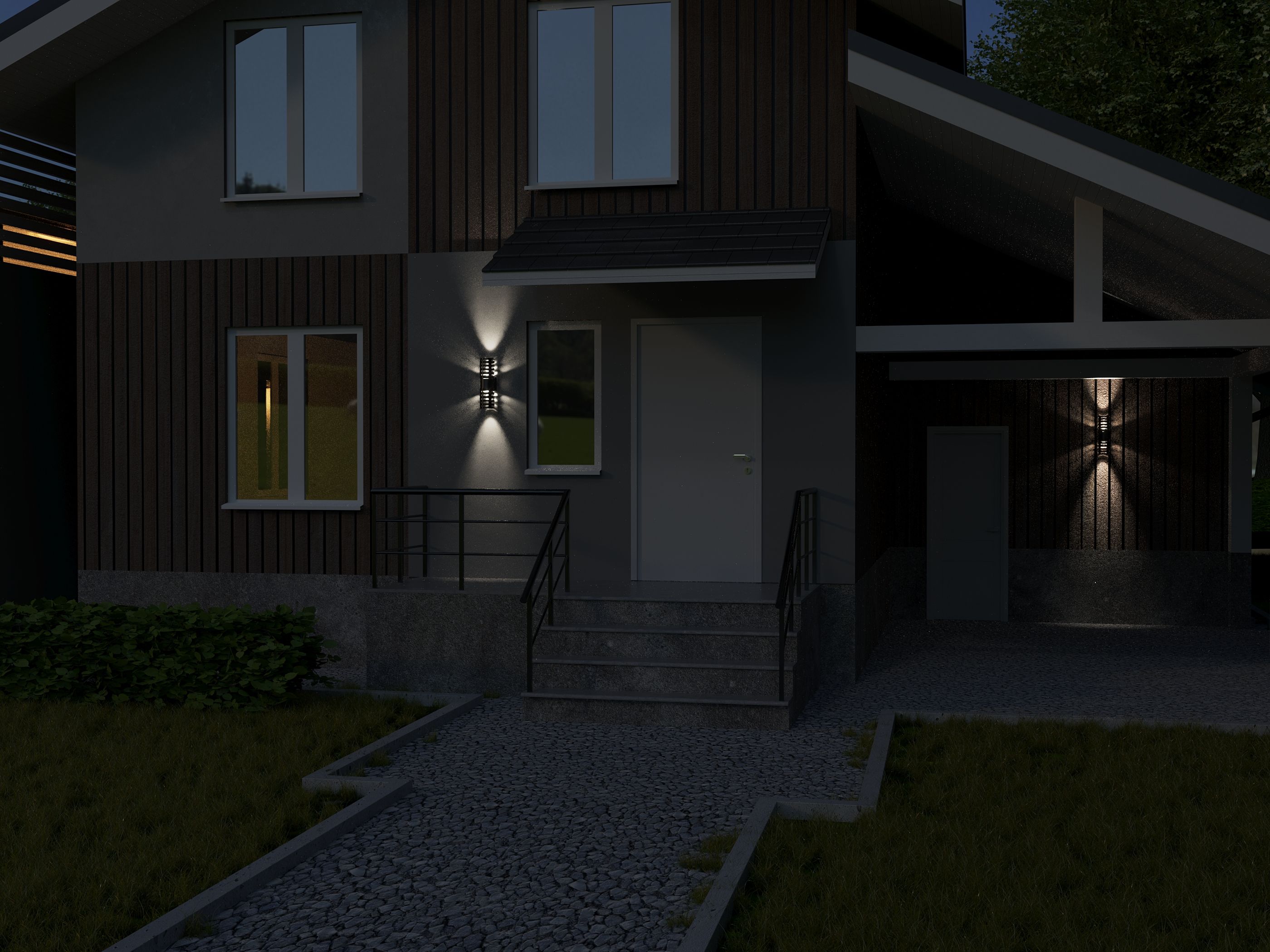 Светильник уличный светодиодный 5102 настенный 10Вт 4000К IP54 серый IEK