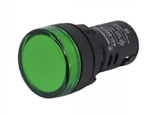 AD-22DS, зелёная, светодиодная матрица d=22мм, 220В AC/DC, IP65  (ЭТ)