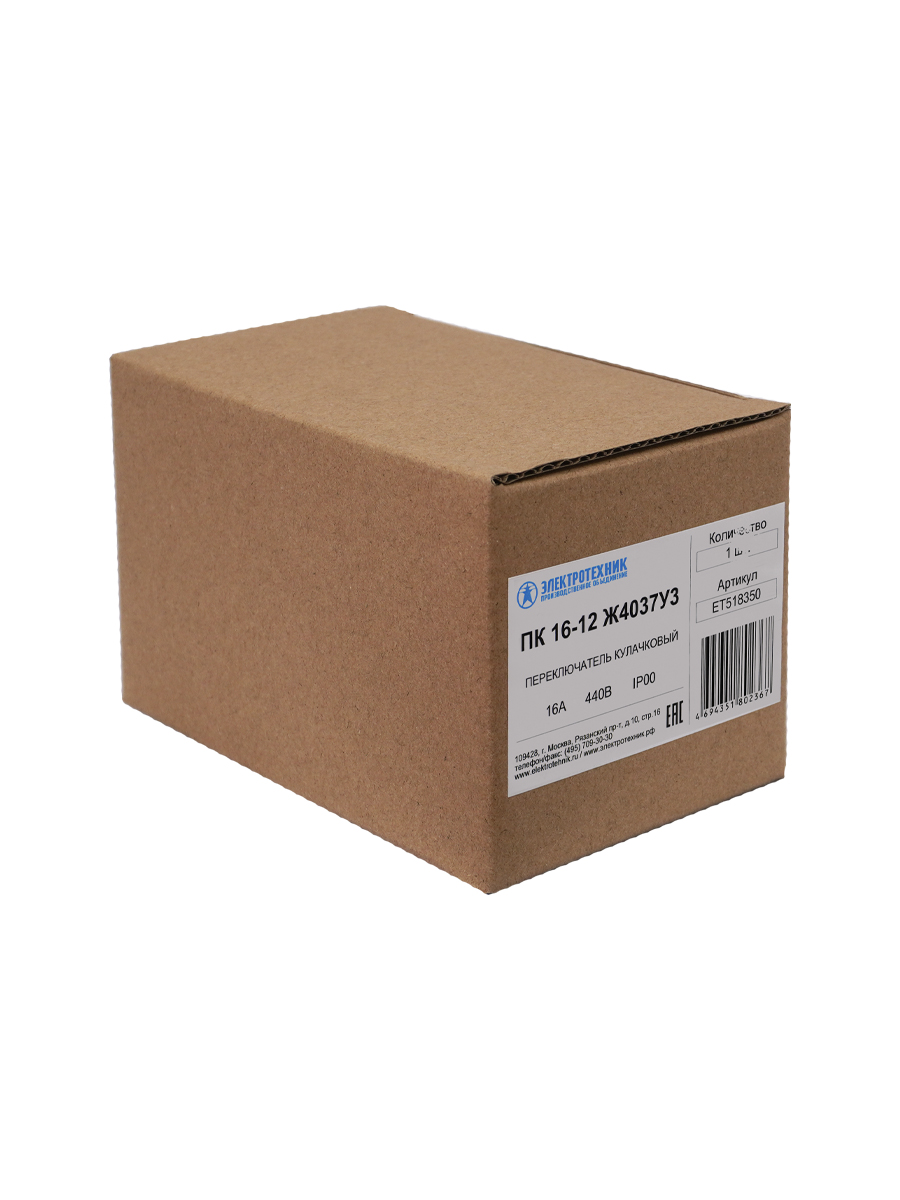 ПК 16-12 Ж4037У3, 55х55, переключатель кулачковый (ЭТ)
