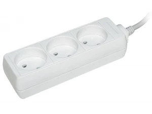 Удлинитель У3 3 места без заземления 1,5м 2х0,75мм2 10А/250В IEK