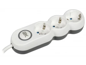 Удлинитель У03В 3 места с заземлением 3м 3х1,5мм2 16А/250В UNO IEK