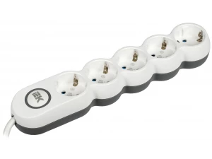 Удлинитель У05В 5 мест с заземлением 3м 3х1,5мм2 16А/250В UNO IEK