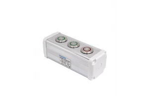 BXM47-A3/22-65У1 (2 зел. цилиндр. кнопки (1C1NO1NC) + 1 красн. цилиндр. кнопка (1C1NO1NC)), пост упр