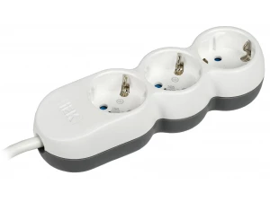 Удлинитель У03 3 места с заземлением 1,5м 3х1,5мм2 16А/250В UNO IEK