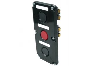 ПКЕ 122-3 У2, 10А, 660В, 3 элемента, чёрный и красный цилиндр, в нишу, IP54, пост управления (ЭТ)