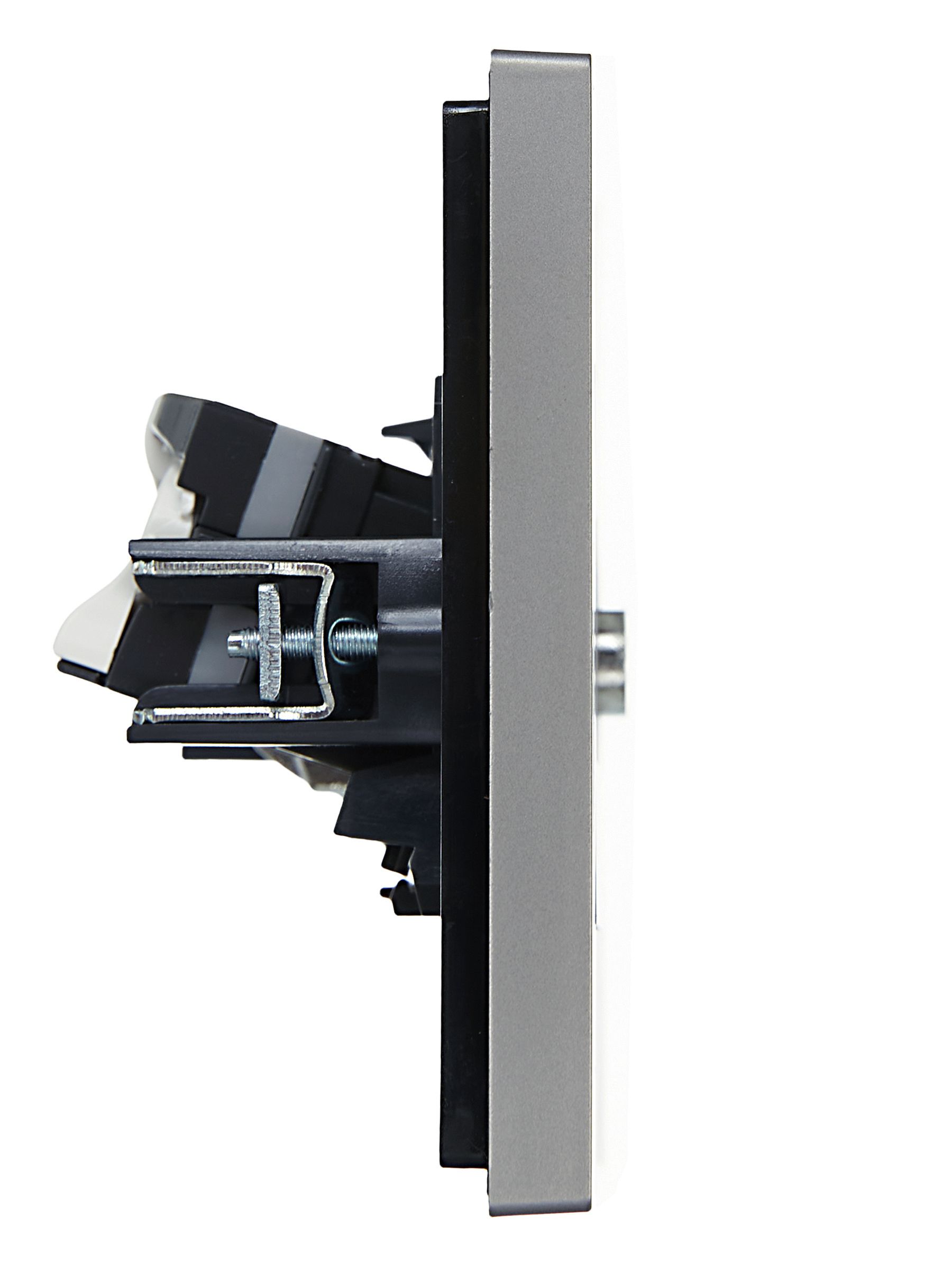 FORTE&PIANO Розетка двойная TV+RJ45 категория 5E FP536 сталь ИЭК