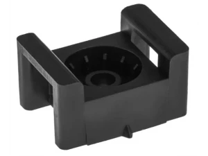 Площадка под стяжку для прямого монтажа 22*16мм, черная (100 шт/уп) REXANT, 07-2111