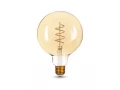 Лампа Gauss Filament G125 6W 360lm 2400K E27 golden flexible LED 1/20