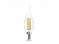 Лампа Gauss Filament Elementary Свеча на ветру 10W 650lm 2700К Е14 LED 1/10/100