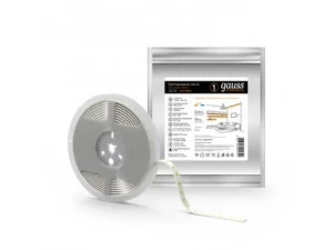 Лента Gauss LED Elementary 5050/60 12V 14.4W 3000K 10mm IP20 5m (ZIP bag) 1/100