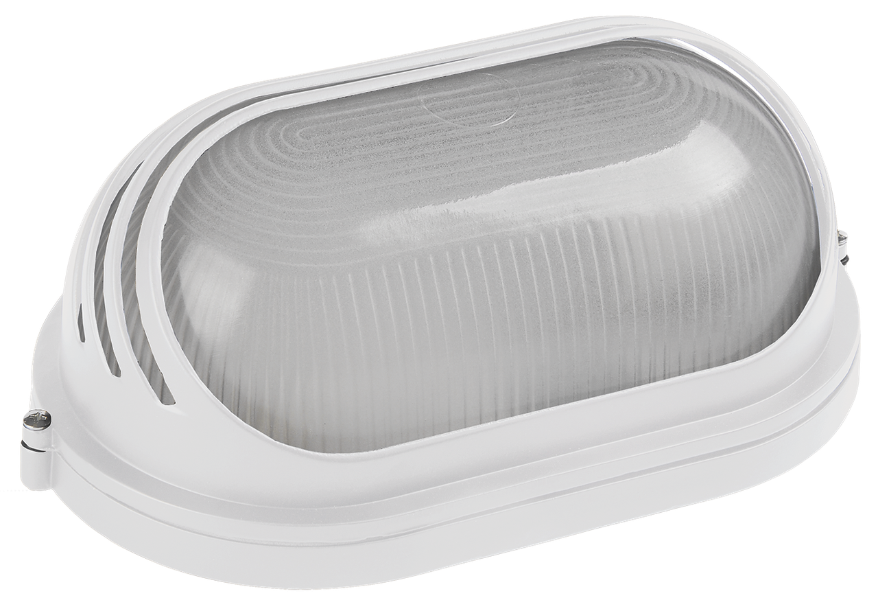 Светильник НПП1207 белый/овал ресничка 100Вт IP54 ИЭК