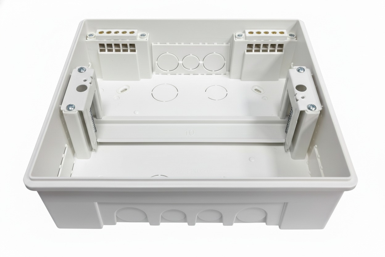 ЩРВ-П 10 модулей EDGE встраиваемый пластик черный IP41 (220*247*76) FIXEL