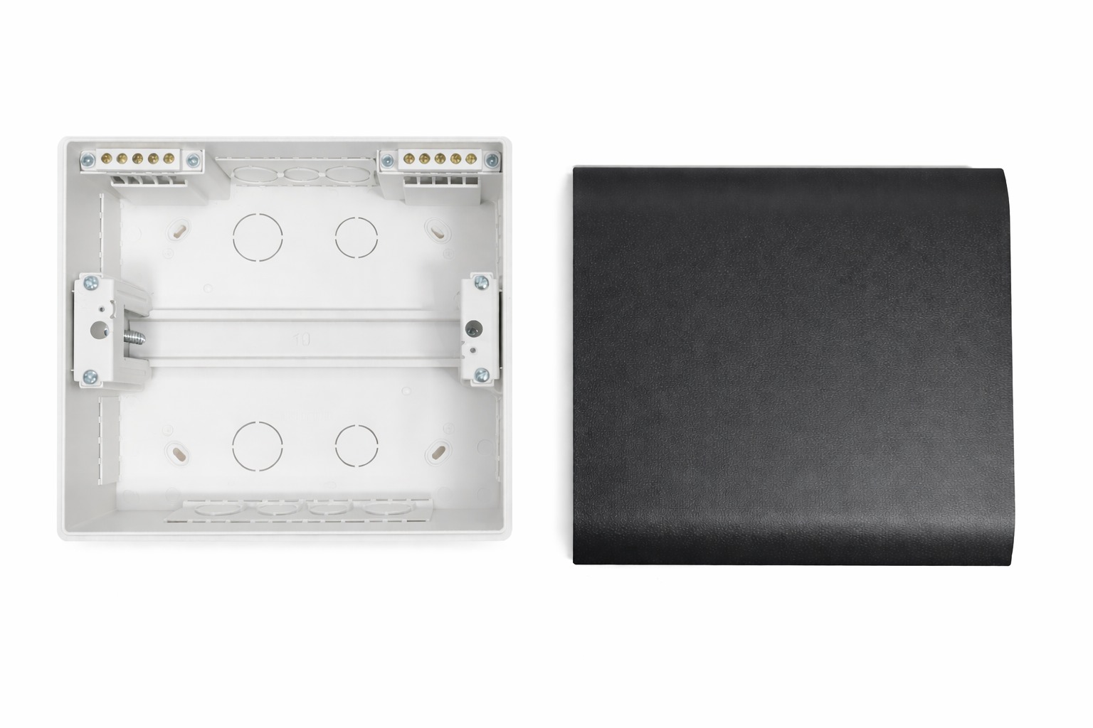 ЩРВ-П 10 модулей EDGE встраиваемый пластик черный IP41 (220*247*76) FIXEL