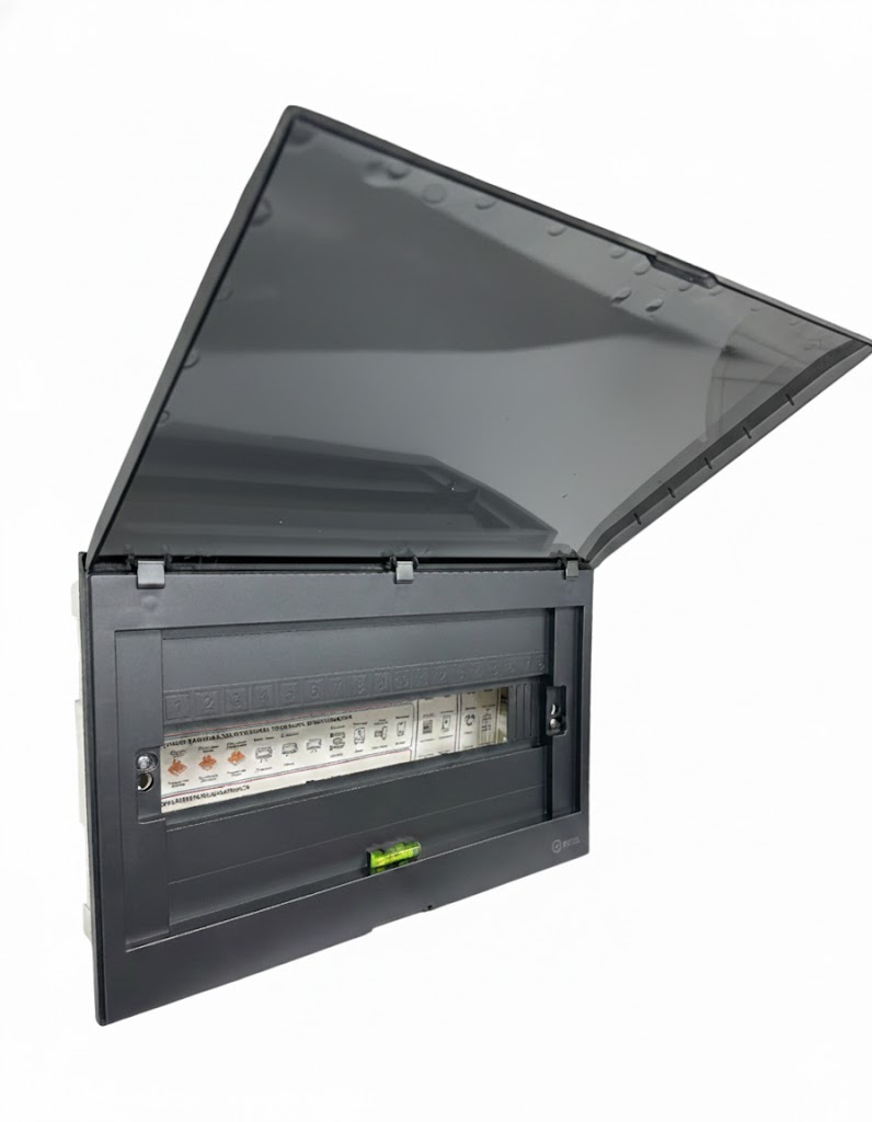 ЩРВ-П 18 модулей EDGE встраиваемый пластик черный IP41 (240*391*76) FIXEL