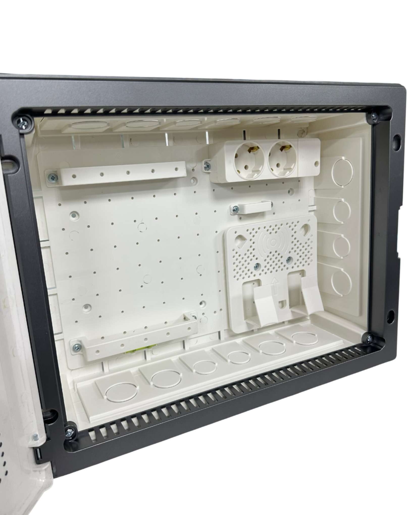 Бокс мультимедийный PULSE-P встраиваемый пластик черный IP41 (300*400*100) FIXEL