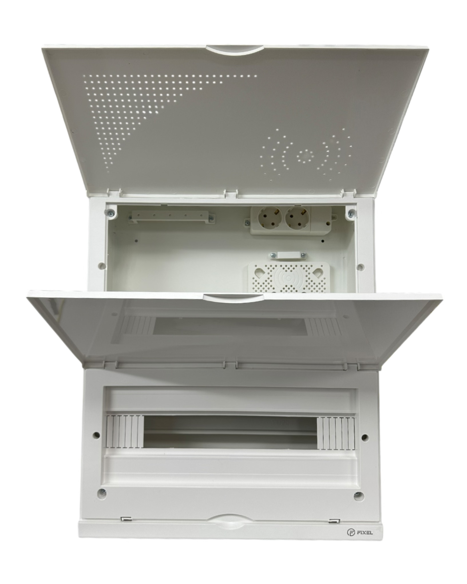 ЩРВ 20M (20+MEDIA) модулей встраиваемый металл+пластик белый IP41 (500*400*100) FIXEL