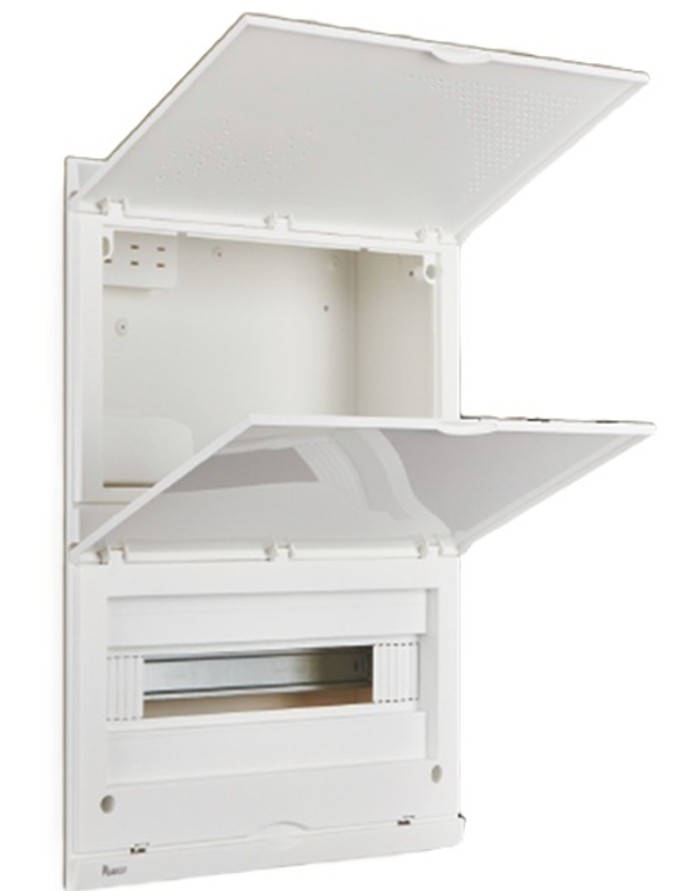 ЩРВ 20M (20+MEDIA) модулей встраиваемый металл+пластик белый IP41 (500*400*100) FIXEL