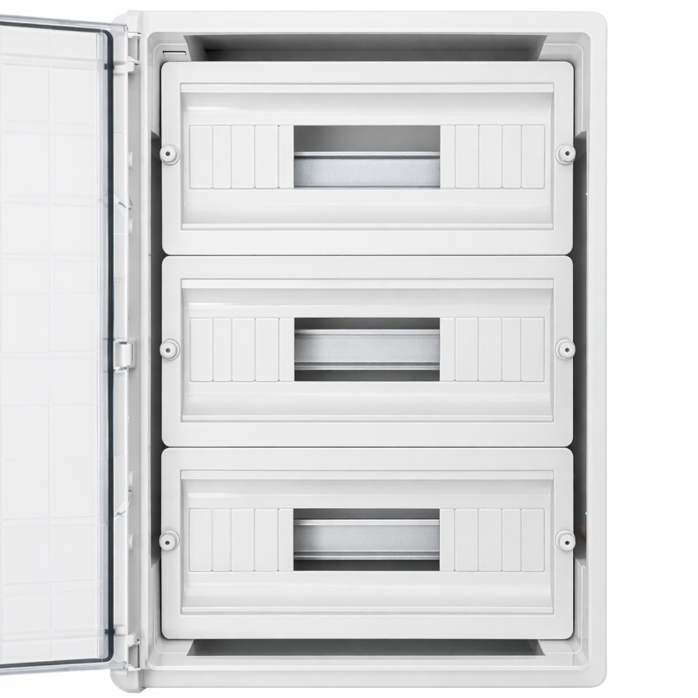 Щит распределительный ЩРНп-36 (3х12) 500*350*190мм прозрачная дверь УХЛ1 IP65 FIXEL