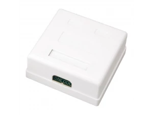 Розетка компьютерная внешняя 2-порта, UTP RJ-45 (8P8C), CAT 5e REXANT 03-0151