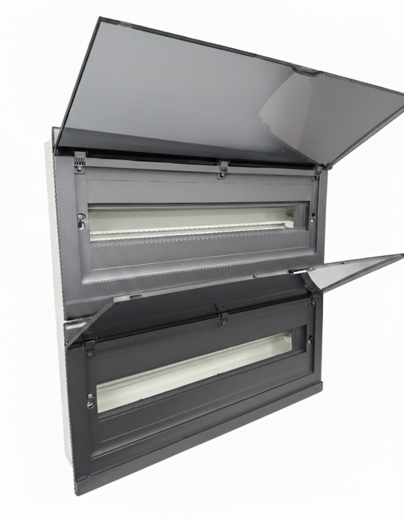 ЩРВ 52 (2х26) модуля NOVA встраиваемый металл+пластик черный IP41 (502*535*80) FIXEL